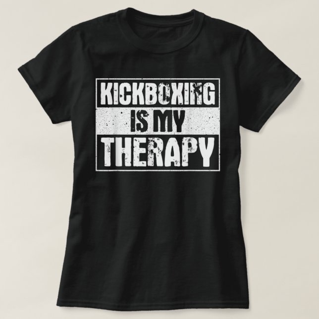 Cool Kickboxing For Men Women Kickboxer Workout Ex T-Shirt (Design vorne)