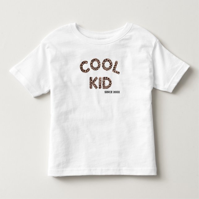 Cool Kid Personalisiert T - Shirt (Vorderseite)