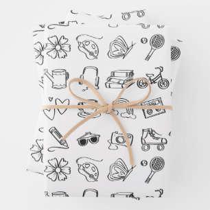 Cool Kids Colour Book Birthday Party Paper Geschenkpapier Set