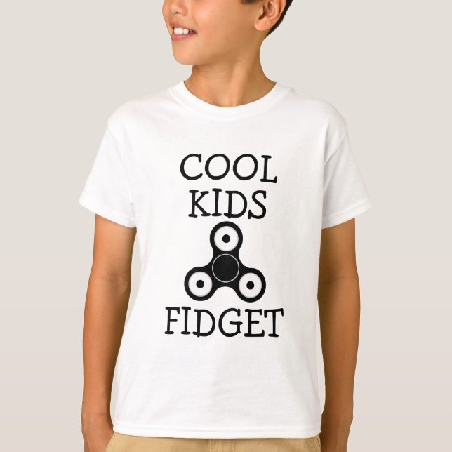 Cool Kids Fidget lustiges Fidget-Spinner Shirt (Vorderseite)