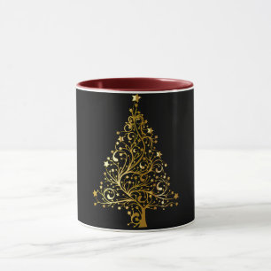 Cool Kids Gold Weihnachtsbaum Black Tasse