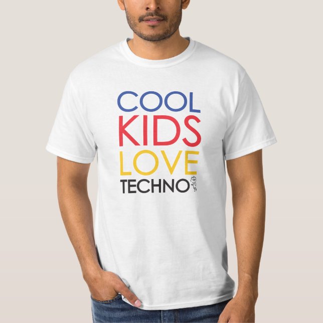 Cool Kids Love Techno Shirt (Vorderseite)