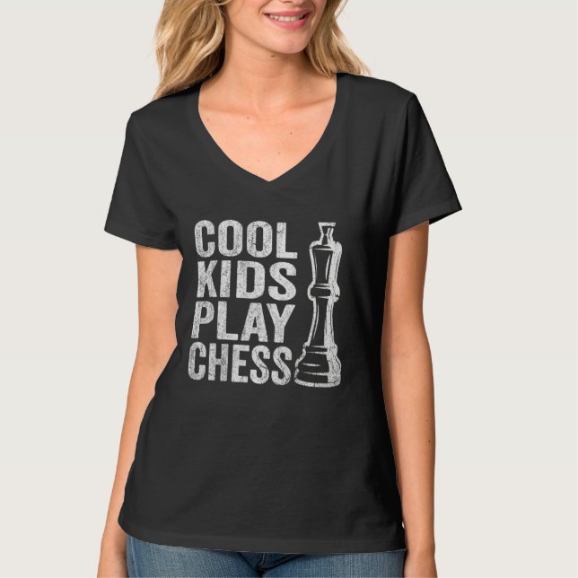 Cool Kids play Chess Kids Chess Quotes Chess T-Shirt (Vorderseite)