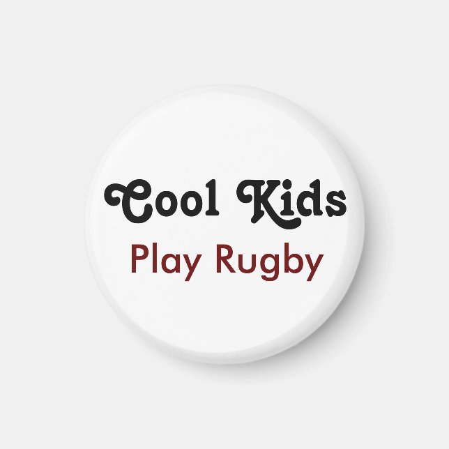 Cool Kids Play Rugby Magnet (Vorne)