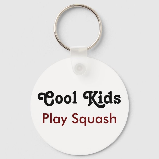 Cool Kids Play Squash Schlüsselanhänger (Vorderseite)