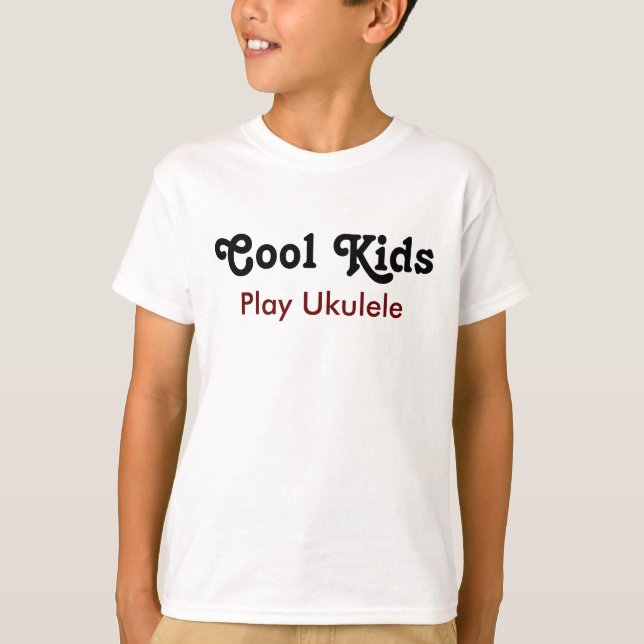 Cool Kids Play Ukulele T-Shirt (Vorderseite)
