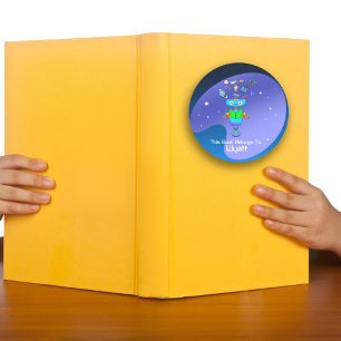 Cool Kids Robot Learning from Reading Notebook Runder Aufkleber