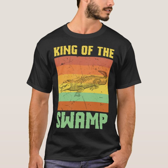 Cool King Of The Swamps Crocodile Swamp T-Shirt (Vorderseite)