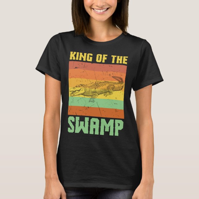 Cool King Of The Swamps Crocodile Swamp T-Shirt (Vorderseite)