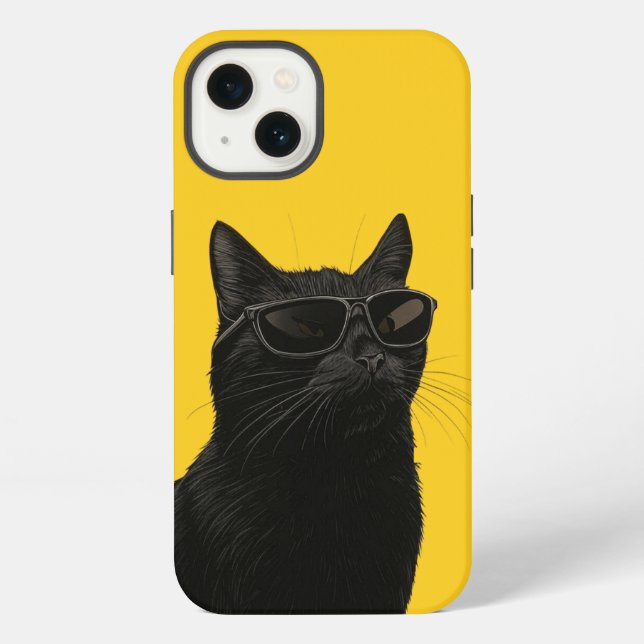 Cool Kitty iPhone Hülle (Rückseite)