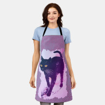 Cool Kitty Lino Print Vintag spot