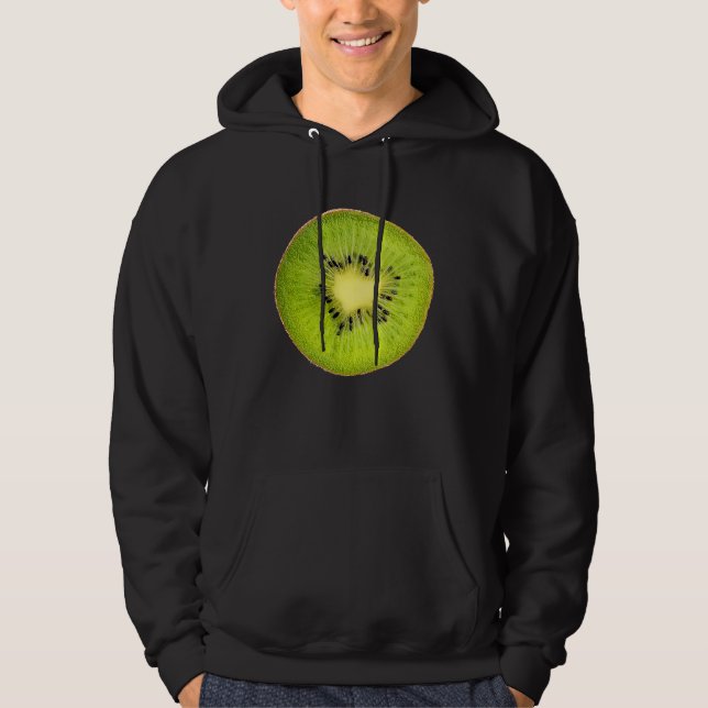 Cool Kiwi Slice Outfit Illustration  Graphic Desig Hoodie (Vorderseite)