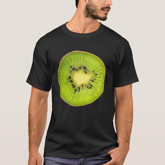 Cool Kiwi Slice Outfit Illustration  Graphic Desig T-Shirt (Vorderseite)