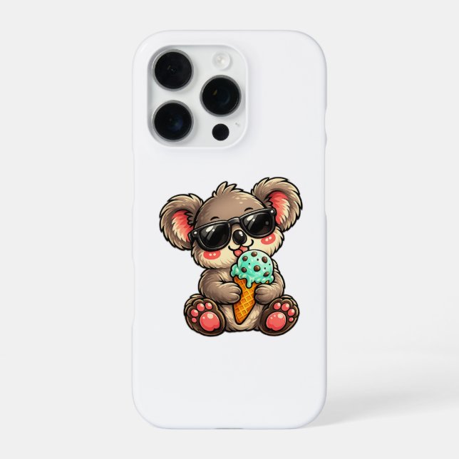 Cool Koala Eiscreme iPhone Hülle (Rückseite)