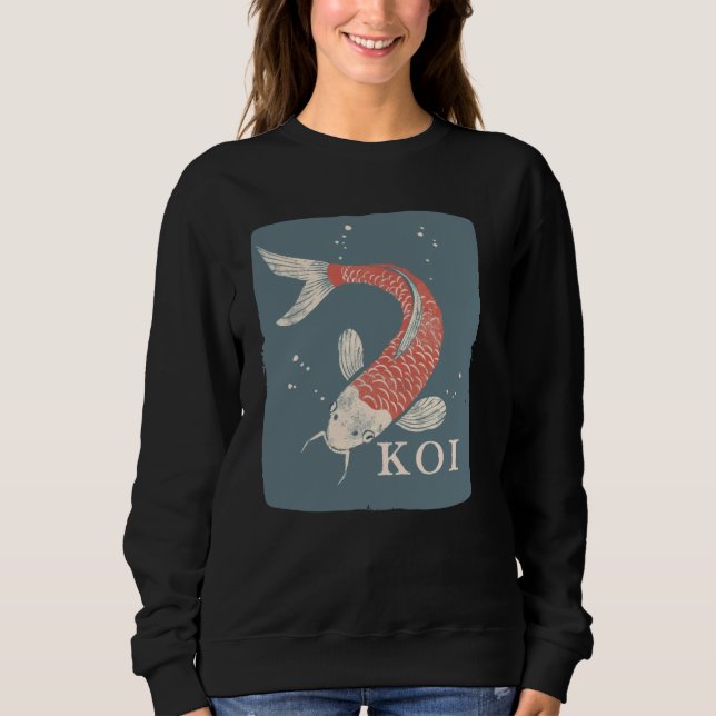 Cool KOI Carp Costume Sweatshirt (Vorderseite)
