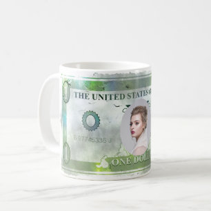 COOL! Kundenspezifische Foto-Tasse — Fake-Dollar-� Kaffeetasse