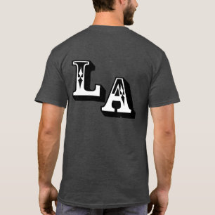 ・°_§Cool LA Logo Stilvolle Lässige dunkle T - Shir T-Shirt