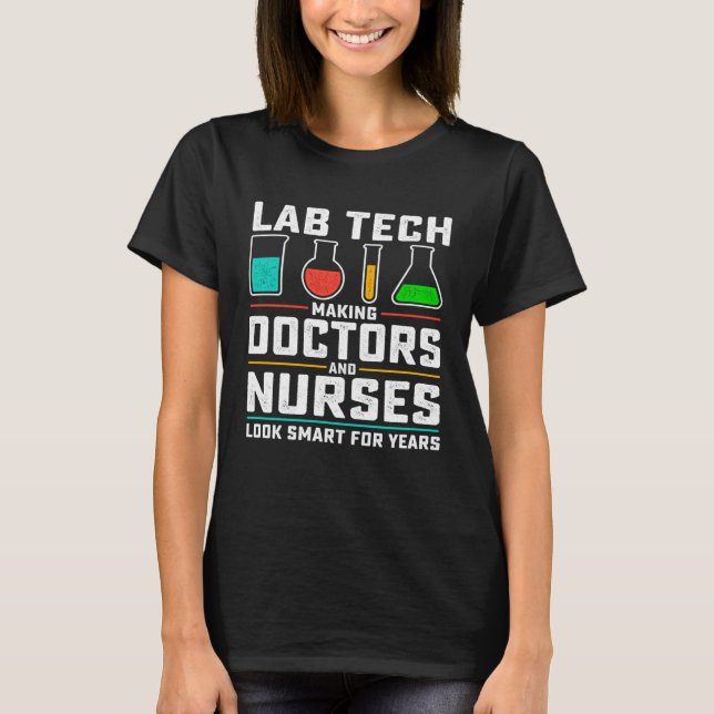 Cool Lab Tech Men Women Lab Week Medical Laborator T-Shirt (Vorderseite)
