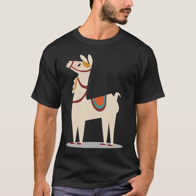 cool lama lama alpaca T-Shirt (Vorderseite)