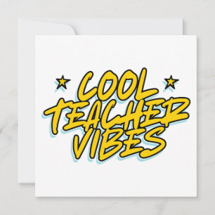 COOL LEHRER VIBES LEHRER TAGESGESCHENK EINLADUNG