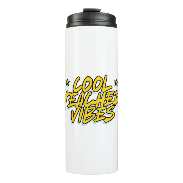 COOL LEHRER VIBES LEHRER TAGESGESCHENK THERMOSBECHER (Vorderseite)