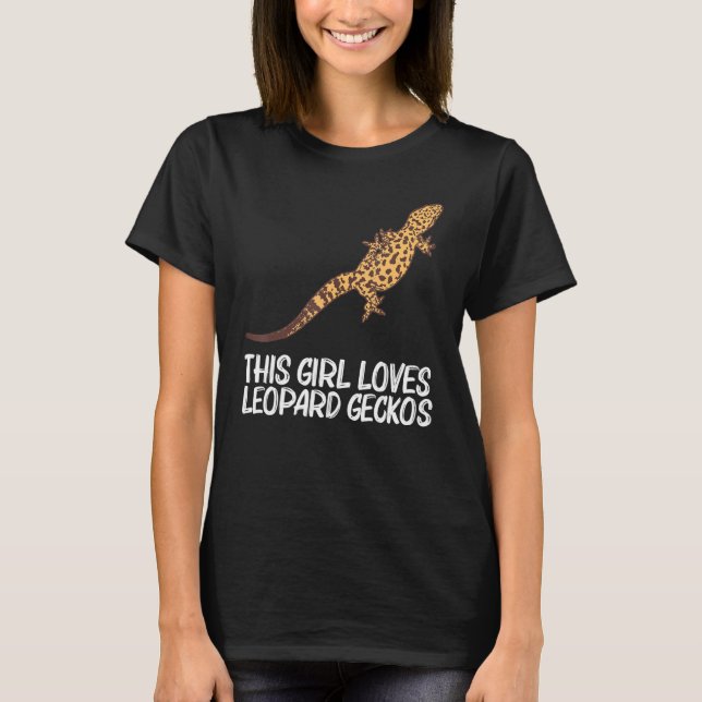 Cool Leopard Gecko für Mädchen Kind Kind Tiny Dino T-Shirt (Vorderseite)