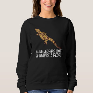 Cool Leopard Gecko für Männer Frauen Tiny Dinosaur Sweatshirt