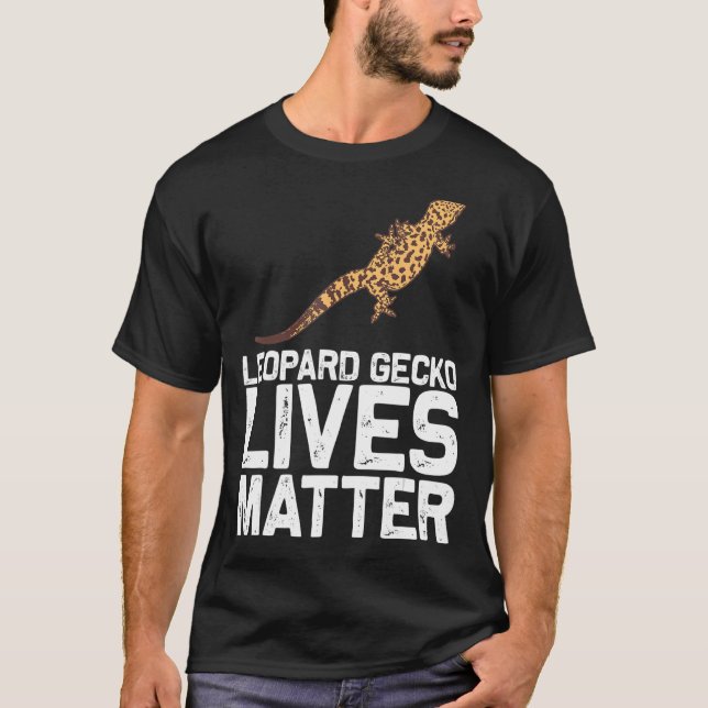 Cool Leopard Gecko für Männer Frauen Tiny Dinosaur T-Shirt (Vorderseite)
