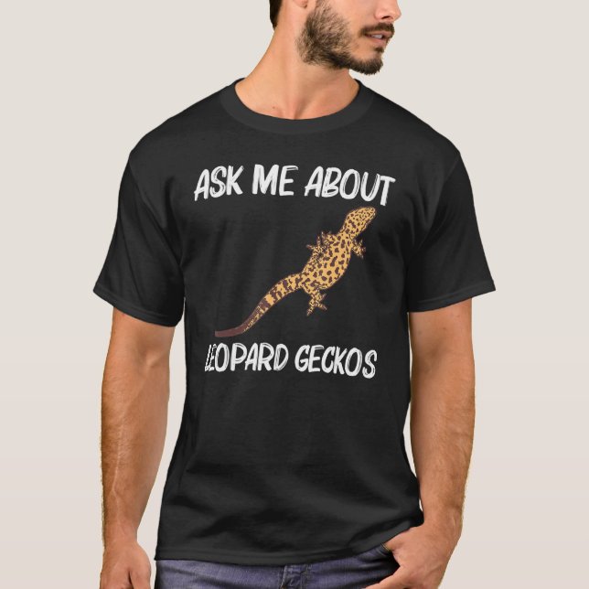 Cool Leopard Gecko für Männer Frauen Tiny Dinosaur T-Shirt (Vorderseite)