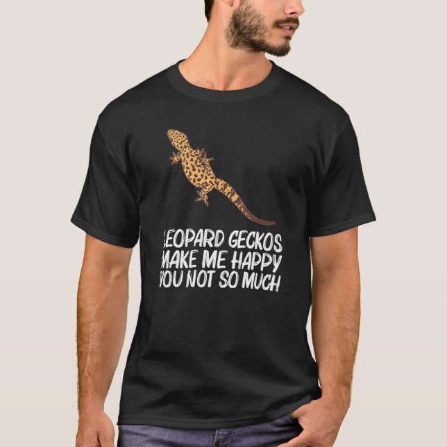 Cool Leopard Gecko für Männer Frauen Tiny Dinosaur T-Shirt (Vorderseite)