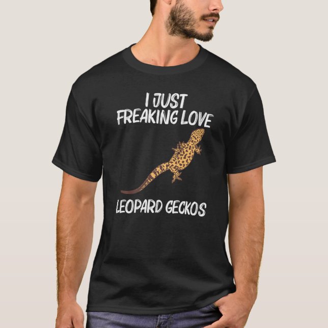 Cool Leopard Gecko für Männer Frauen Tiny Dinosaur T-Shirt (Vorderseite)