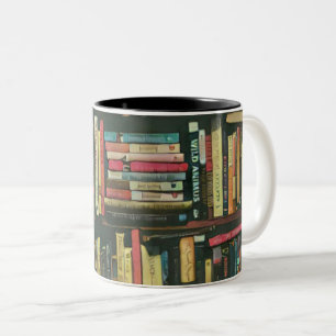 Cool library lover gift zweifarbige tasse