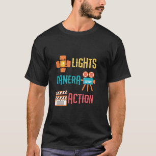 Cool Lights Camera Action Movie oder Directors-Ges T-Shirt