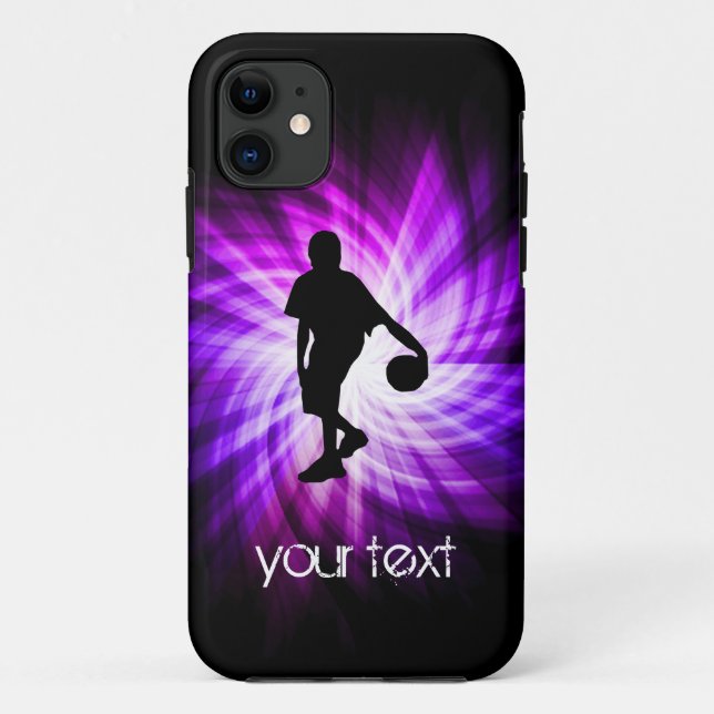 Cool Lila Basketball Case-Mate iPhone Hülle (Rückseite)