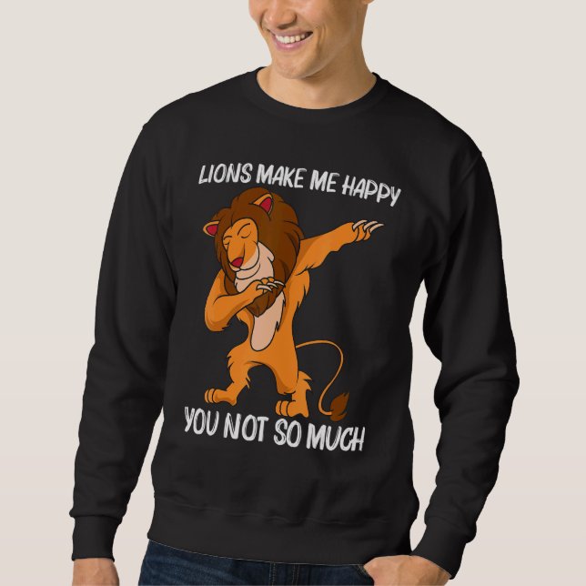 Cool Lion For Men Women Jungle Safari Animal  2 Sweatshirt (Vorderseite)