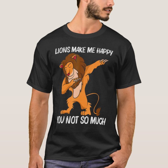 Cool Lion For Men Women Jungle Safari Animal  2 T-Shirt (Vorderseite)