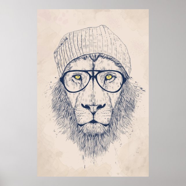 Cool lion poster (Vorne)
