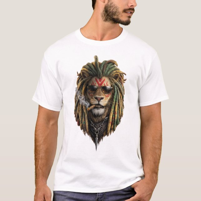 Cool Lion Sunglasses T-Shirt – Urban King Style (Vorderseite)