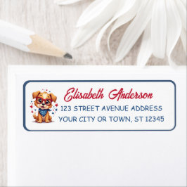 Cool Little Patriotic Dog Birthday