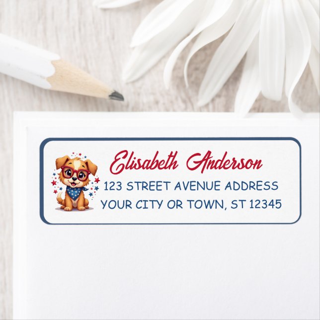 Cool Little Patriotic Dog Birthday (Insitu)