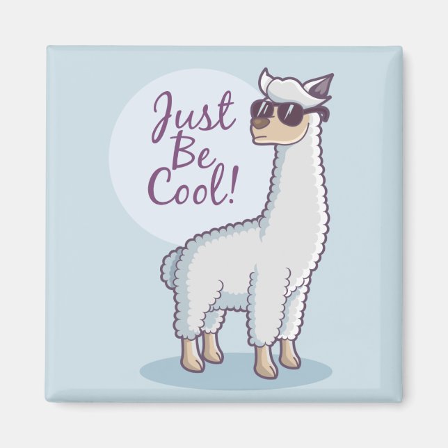 Cool Llama Magnet (Vorne)