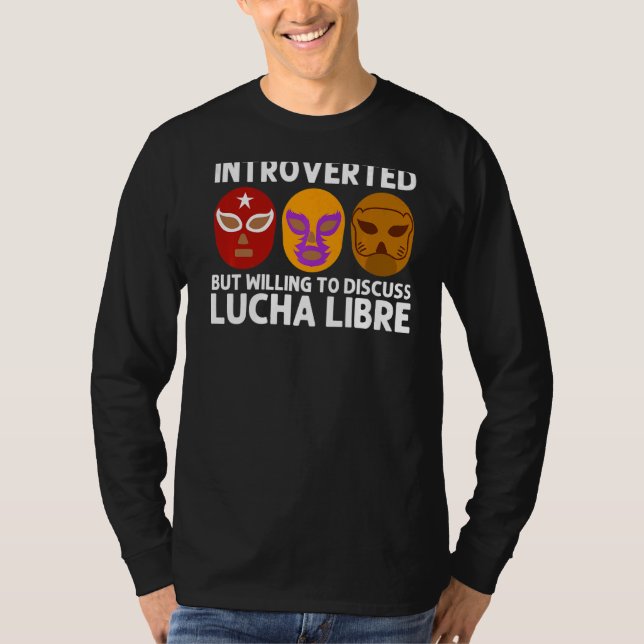 Cool Lucha Libre für Männer Luchador Mexikanischer T-Shirt (Vorderseite)