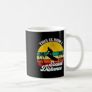 Cool Lustig Retro Sonnenuntergang Vintage Surfen S Kaffeetasse
