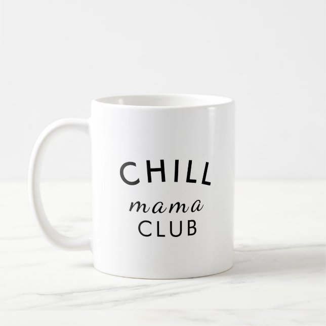 Cool Mama Club Moderner Stilvoller Muttertag Kaffeetasse (Links)