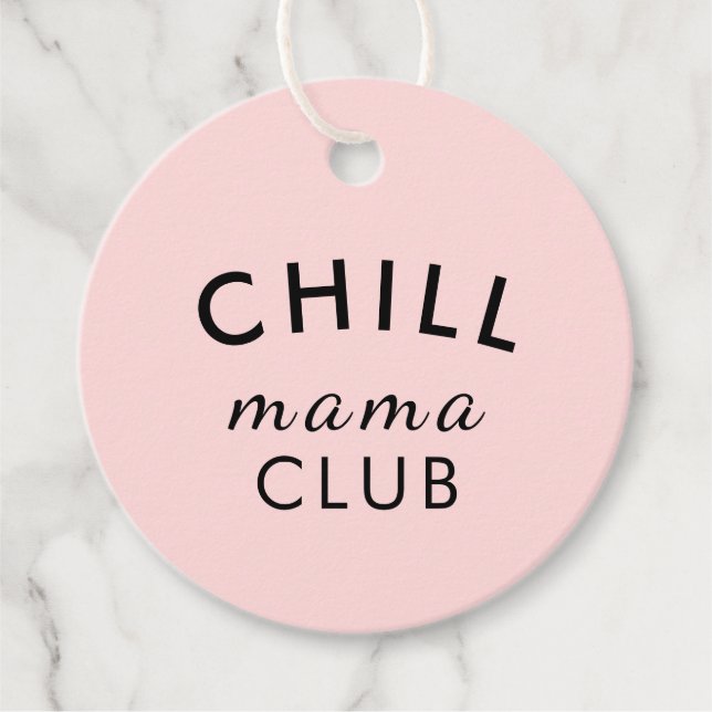 Cool Mama Club Modernes Pink Design Geschenkanhänger (Vorderseite)