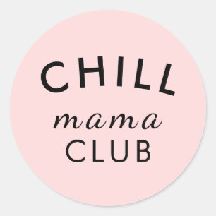 Cool Mama Club Pfirsichrosa Aufkleber