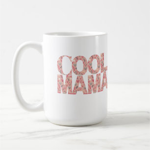 Cool Mama Typografy Hearts Kaffeetasse