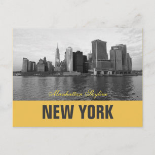 Cool Manhattan Skyline New York Postkarte