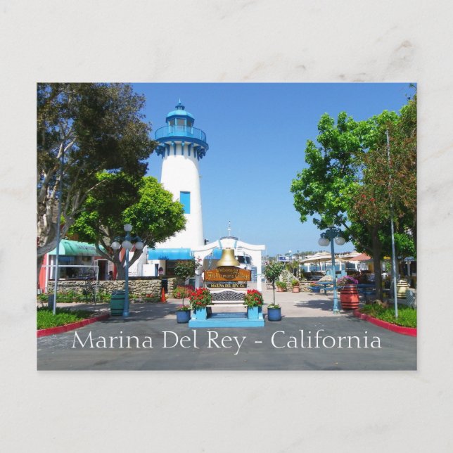 Cool Marina del Rey Postcard! Postkarte (Vorderseite)