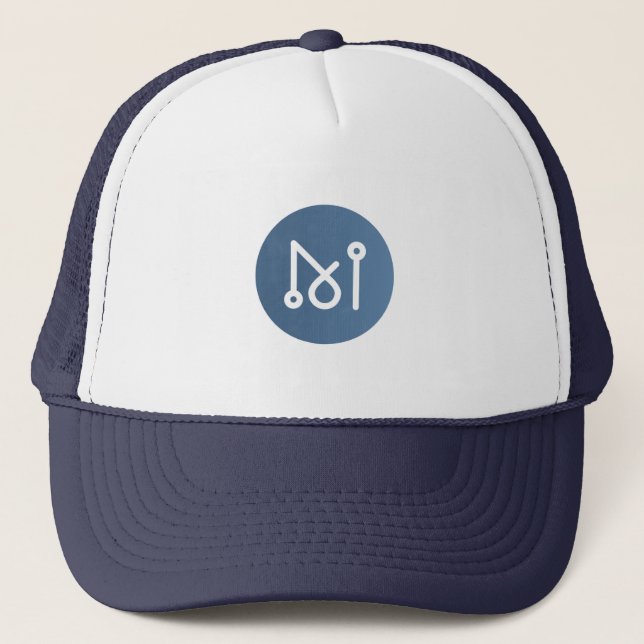 Cool Matrix AI Network CryptoCurrency Counter-Zeic Truckerkappe (Vorderseite)
